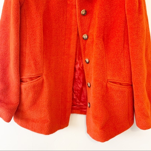 Suri Incalpaca Tx Orange Coat Size Large - Picture 3 of 14